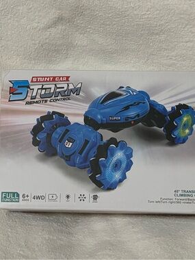 Storm Blue Stunt Remote Control Car